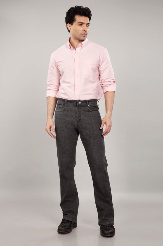 Graphite Stretch Denim - Bootcut Jeans Sale