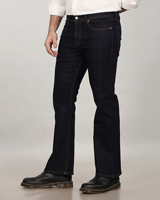 Raw Indigo Stretch Denim - Bootcut Fit Jeans Sale