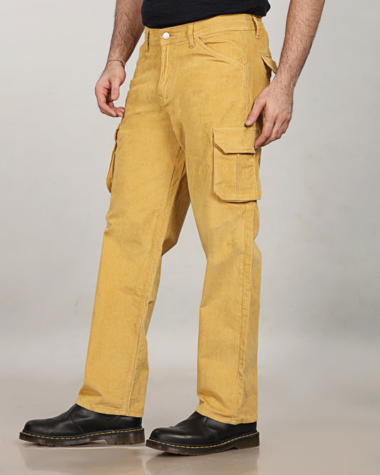 Beige Stretch Stretch Corduroy - Classic Cargo