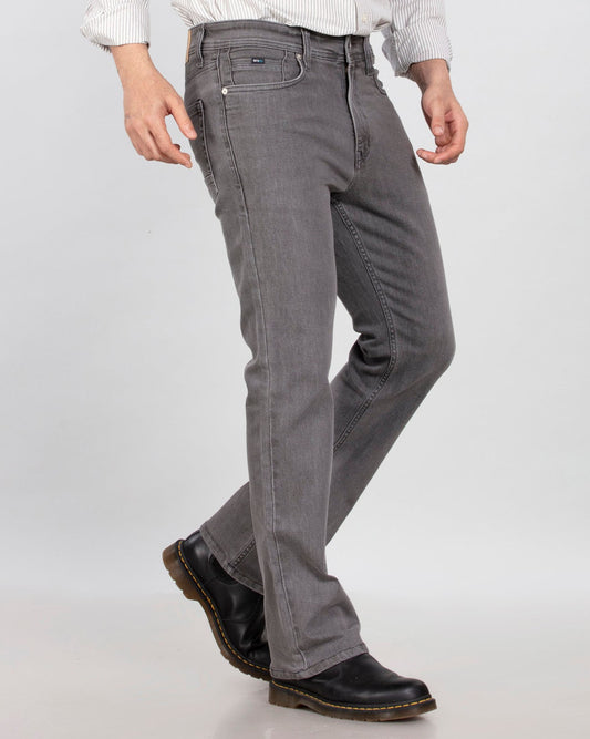 Charcoal Stretch Denim - Bootcut Fit Jeans Sale