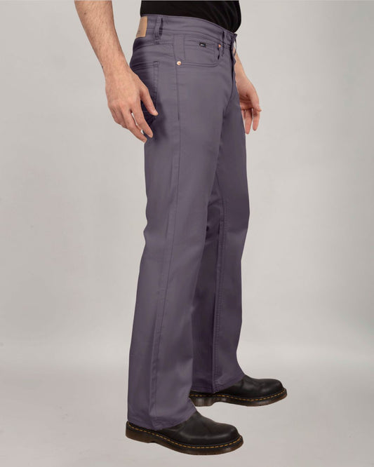 Graphite Stretch Cotton - Bootcut 5 Pocket Chinos