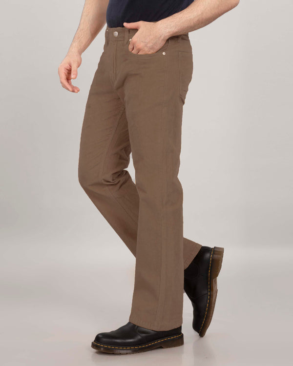 British Khaki Corduroy Bootcut