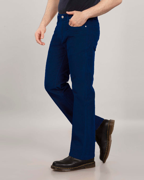 Navy Blue Corduroy Bootcut