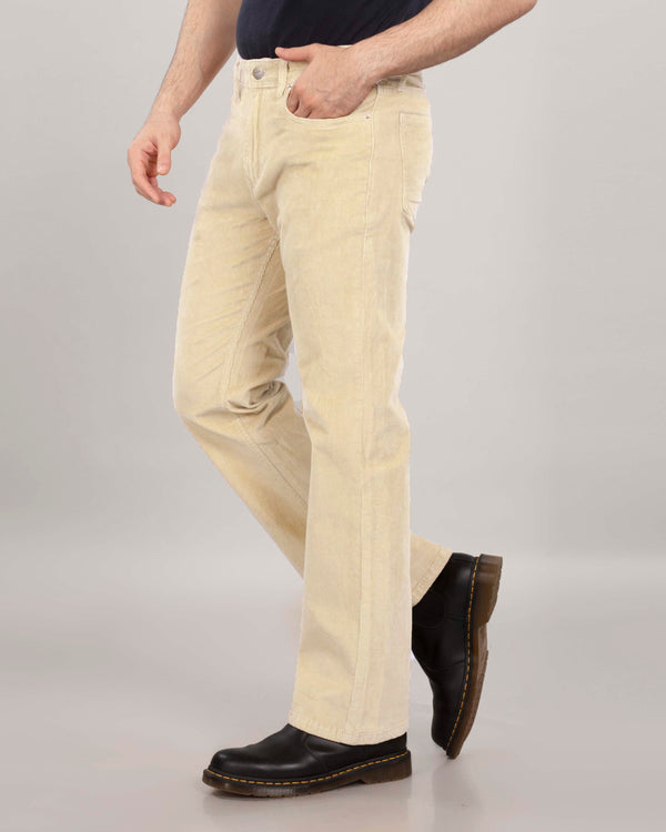 Cream Corduroy Bootcut