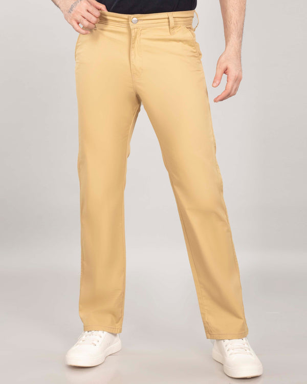 Beige Cotton Chinos