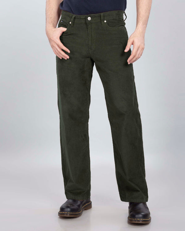 Olive Green Corduroy Relaxed