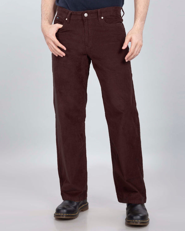 Coffee Brown Corduroy Relaxed