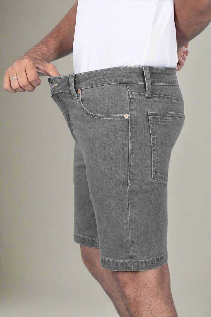Custom Made Charcoal Mens Denim Shorts 