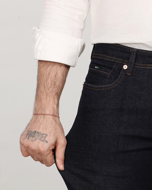 Raw Indigo Stretch Denim - Bootcut Fit Jeans Sale