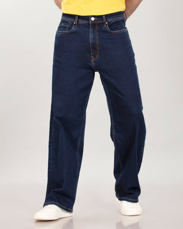 Deep Space Blue Denim Baggy Fit Jeans