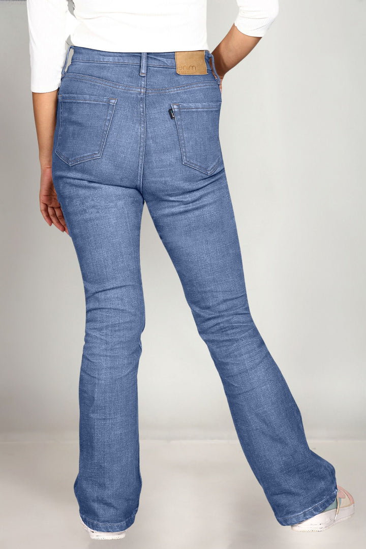 Custom Made Mid Blue Women's Boot Cut Jeans