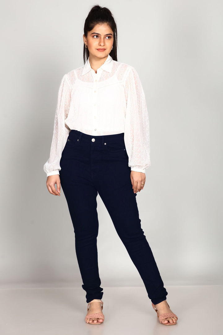 Custom Made Raw Indigo Women's Skinny Fit Jeans