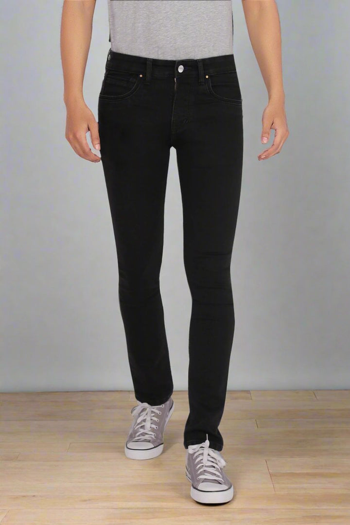 Custom Carbon Black Women's Straight Fit Jeans