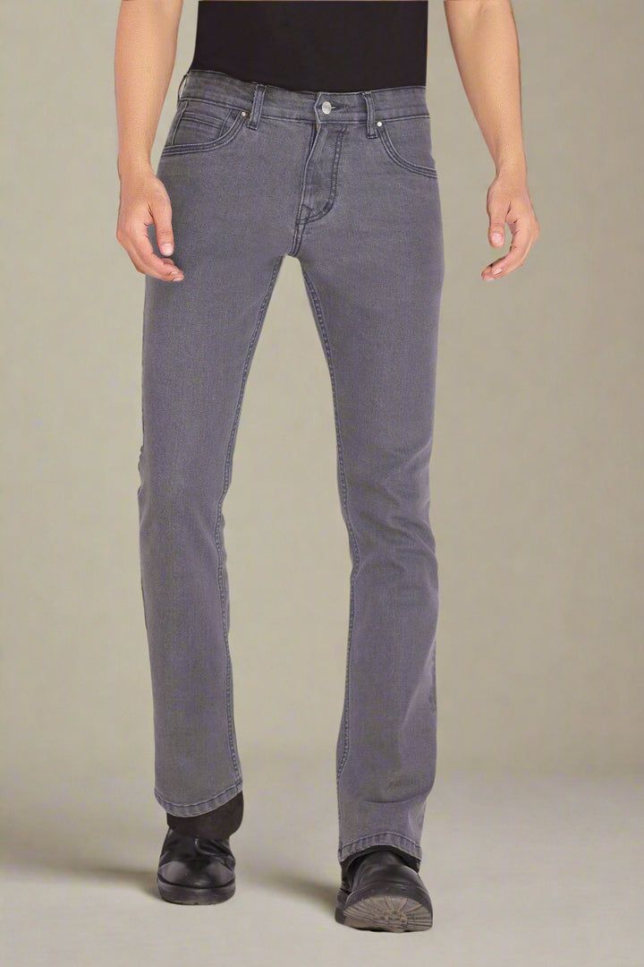 Custom made Charcoal Mens Bootcut Jeans Pants