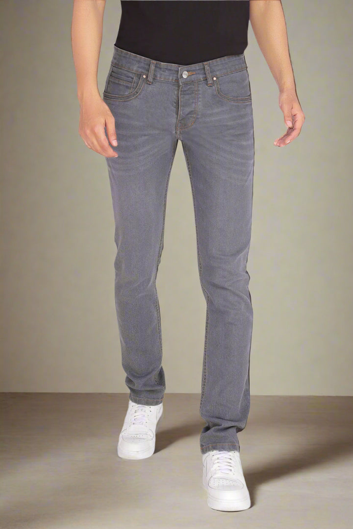 Custom made Charcoal Slim Fit Jeans Pants for Men