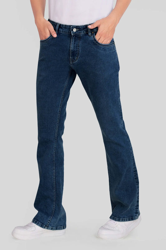 Custom made Deep Space Mens Bootcut Jeans