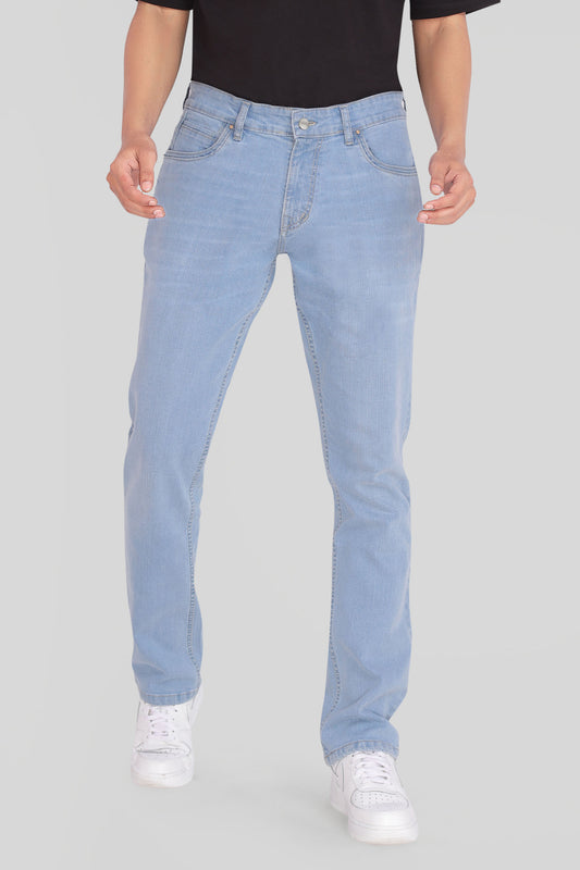 Custom Glacierblue Straight Fit Jeans
