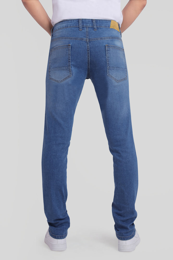 Custom Made Mid Blue Men’s Skinny Fit Jeans Pants