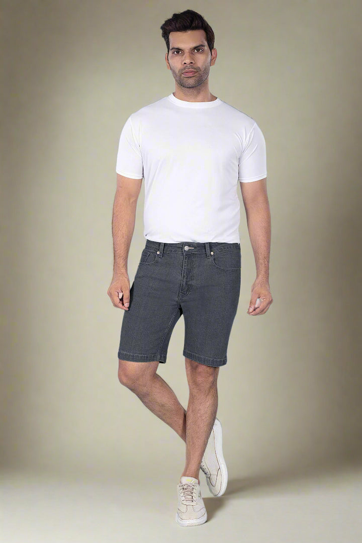 Custom Made Graphite Mens Denim Shorts 