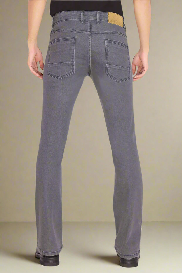 Custom made Charcoal Mens Bootcut Jeans Pants