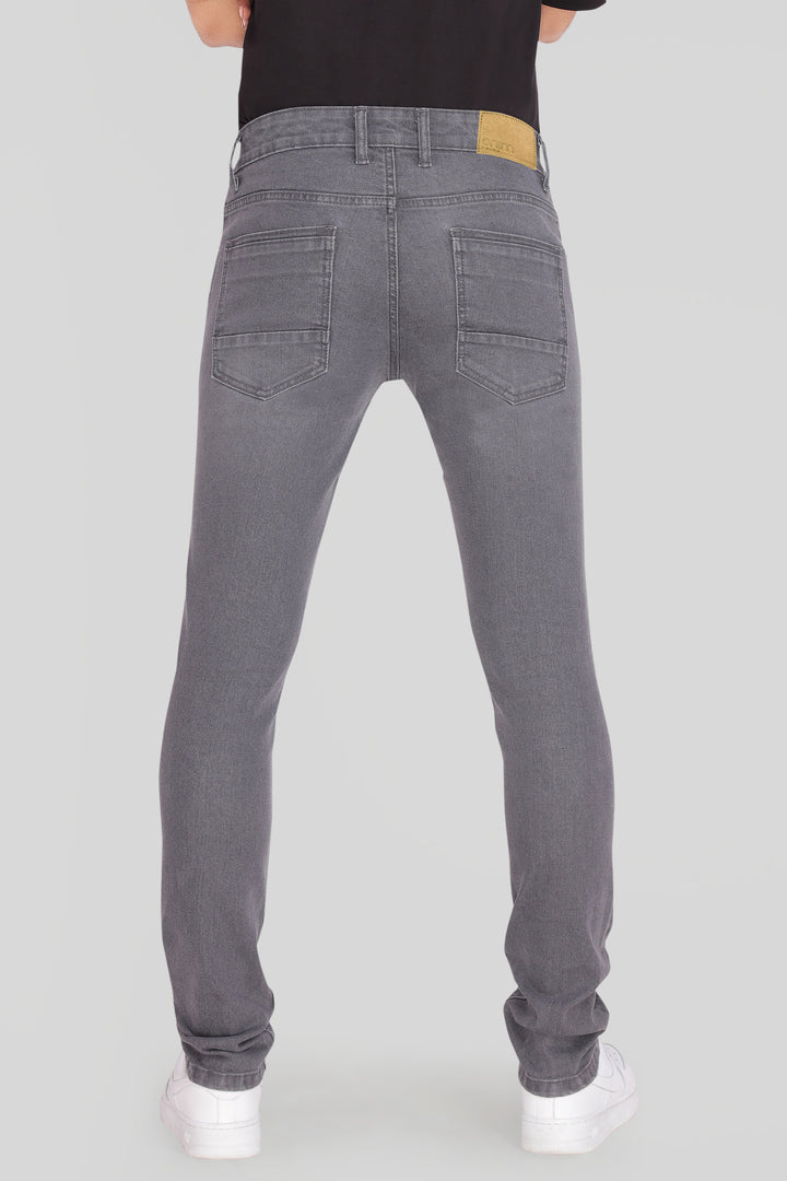 Custom Made Charcoal Men's Skinny Fit Jeans Pants