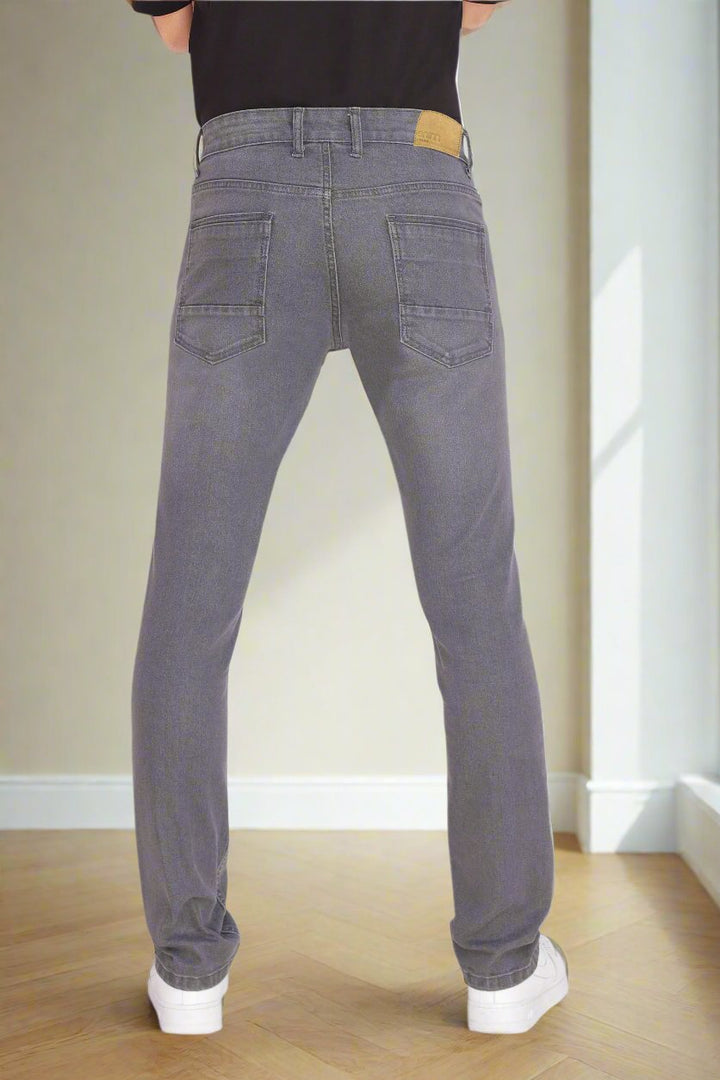 Custom made Charcoal Straight Fit Jeans Pants for Men