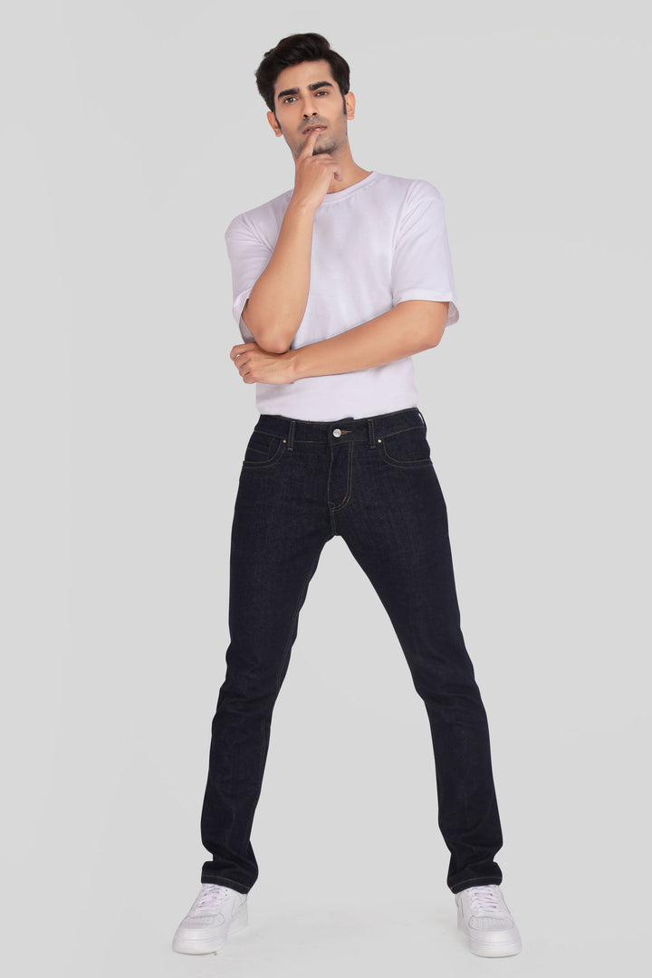Custom Made Raw Indigo Men's Skinny Fit Jeans Pants