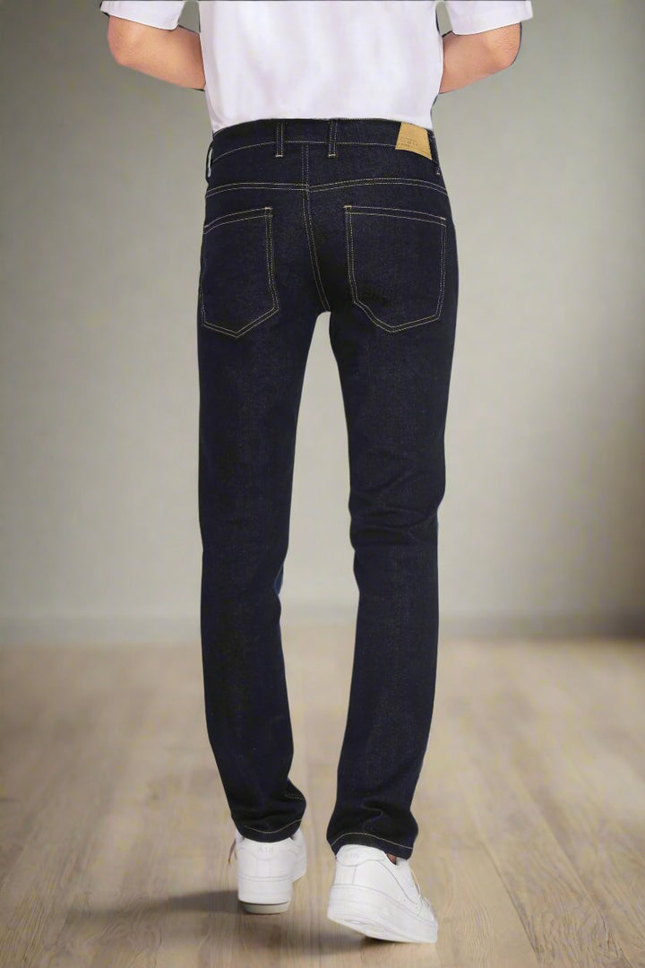Custom made Raw Indigo Slim Fit Jeans Pants for Men