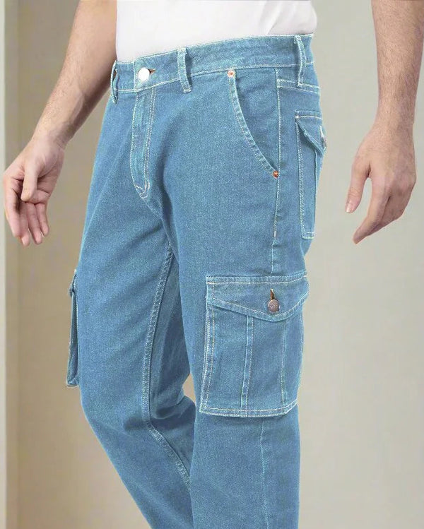 Glacier Blue Denim Cargo