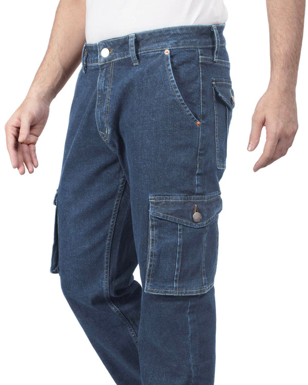 Raw Indigo Denim Cargo