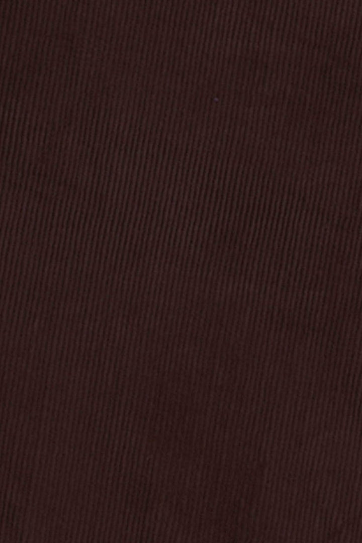 Custom made Coffee Brown Classic Straight Fit Corduroy Cargo for Men