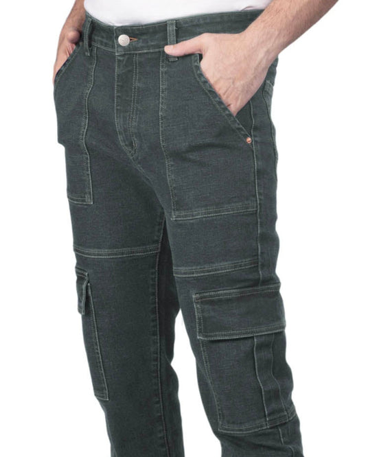 Graphite Stretch Denim - Neo Cargo
