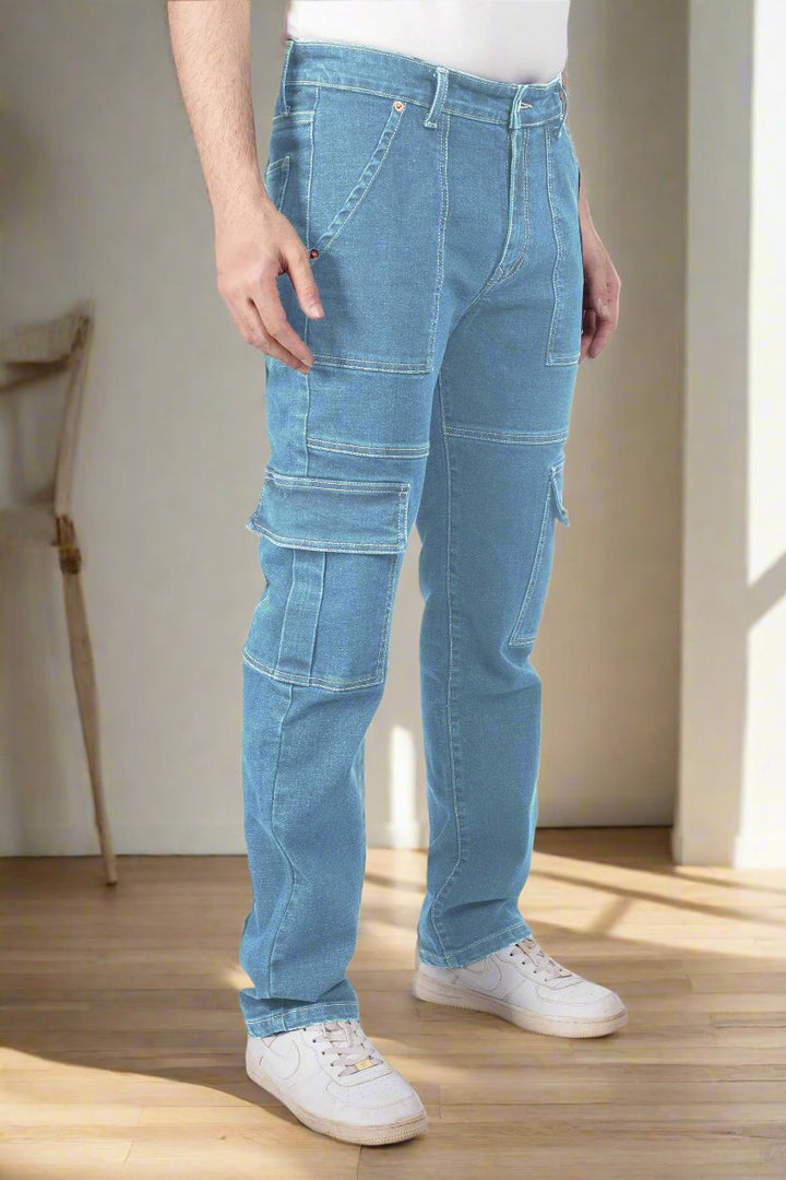 Custom Made Glacier Blue Men's Neo Cargo 