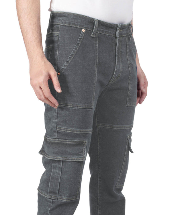 Charcoal Denim Neo Cargo