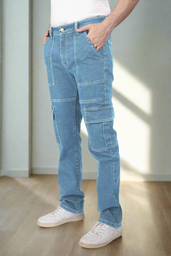 Custom Made Glacier Blue Men's Neo Cargo 