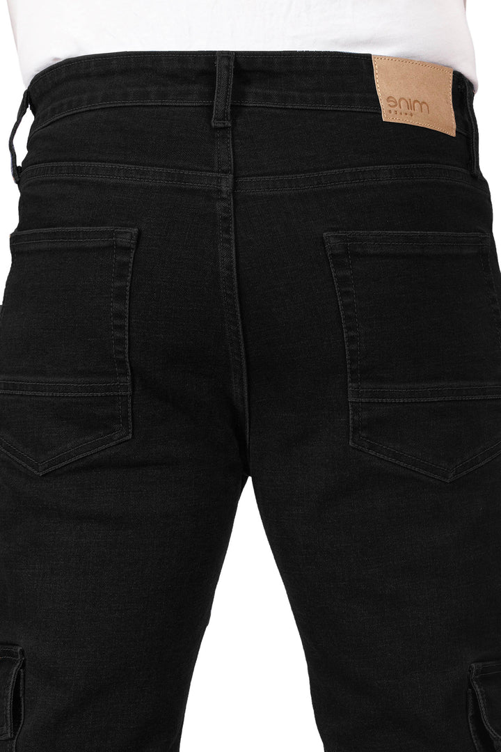 Custom Made Carbon Black Men's Neo Straight Fit Cargo