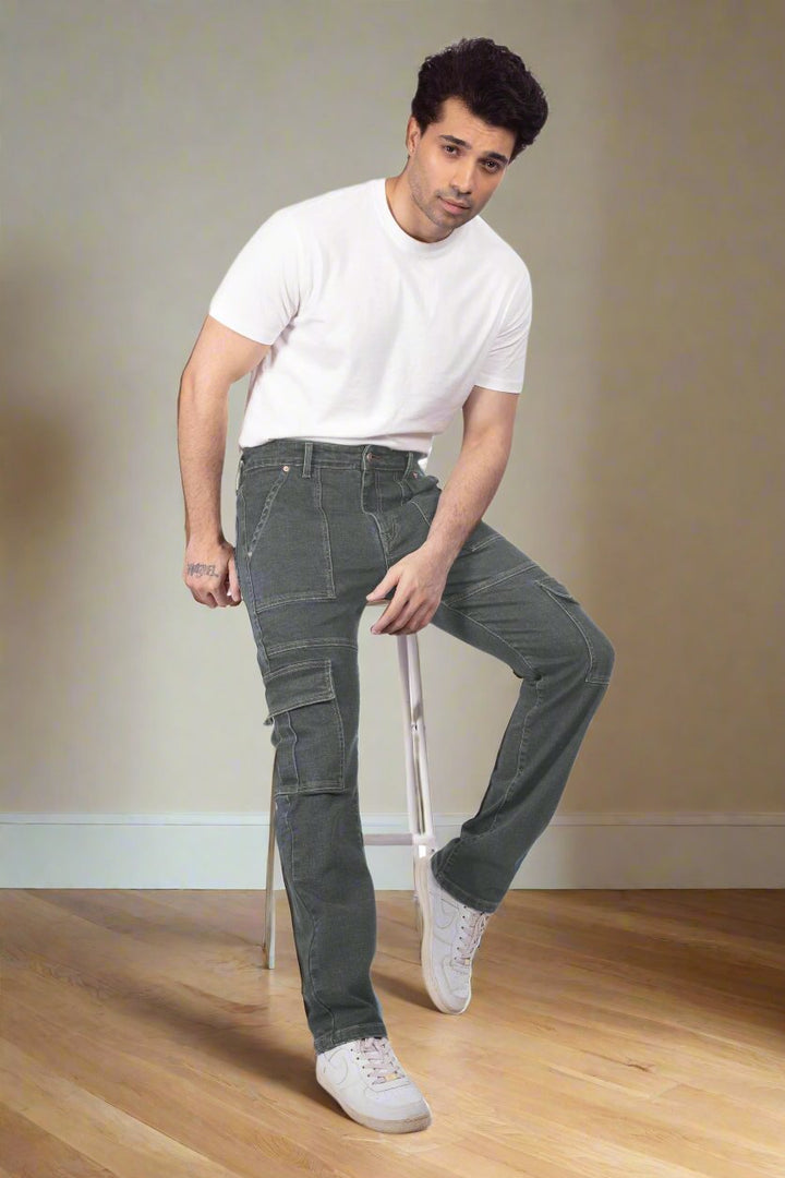 Custom Made Charcoal Men's Neo Cargo