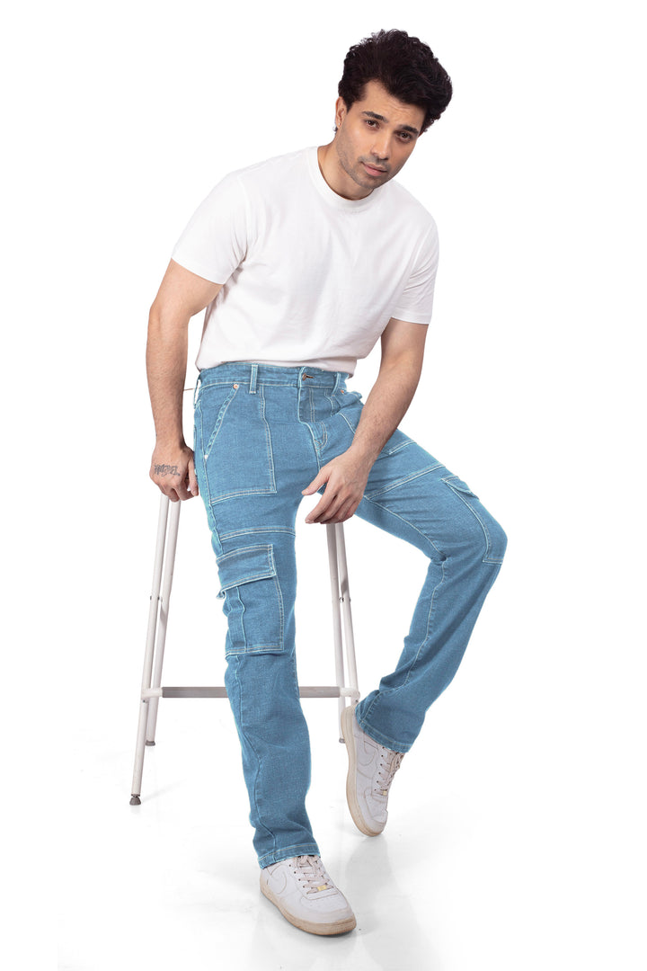 Custom Made Glacier Blue Men's Neo Cargo 