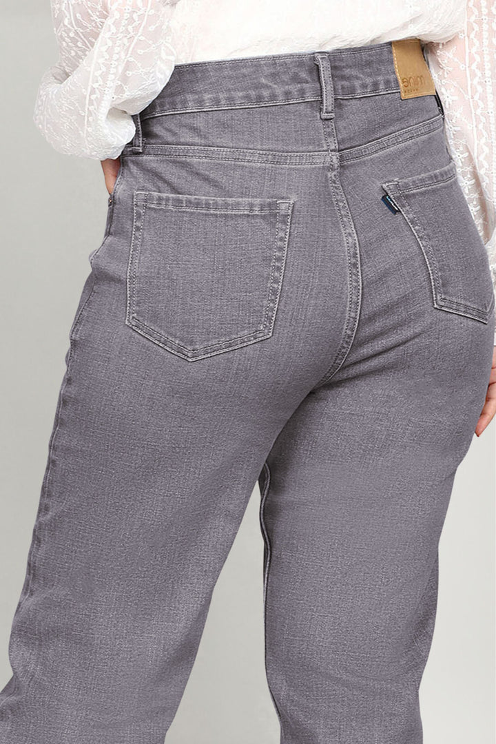 Custom Made Charcoal Women's Straight Fit Jeans