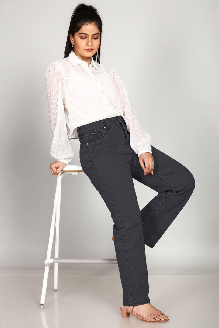 Custom Made Graphite Women's Straight Fit Jeans