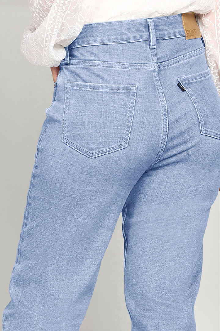 Custom Made Glacier Blue Women's Straight Fit Jeans