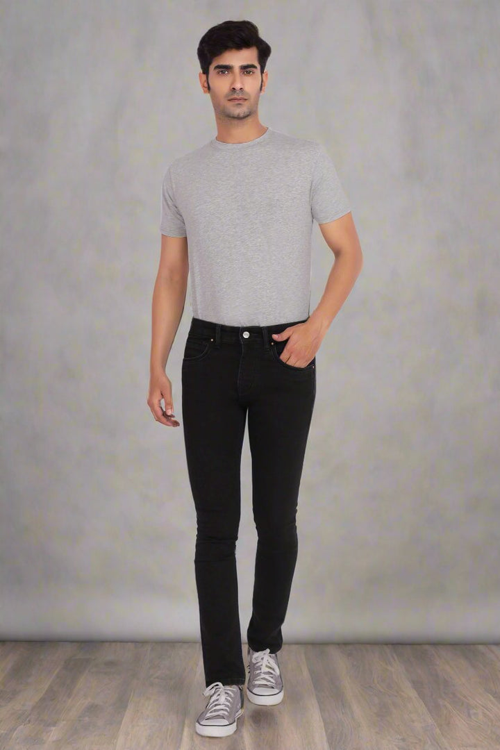 Custom Carbon Black Women's Straight Fit Jeans