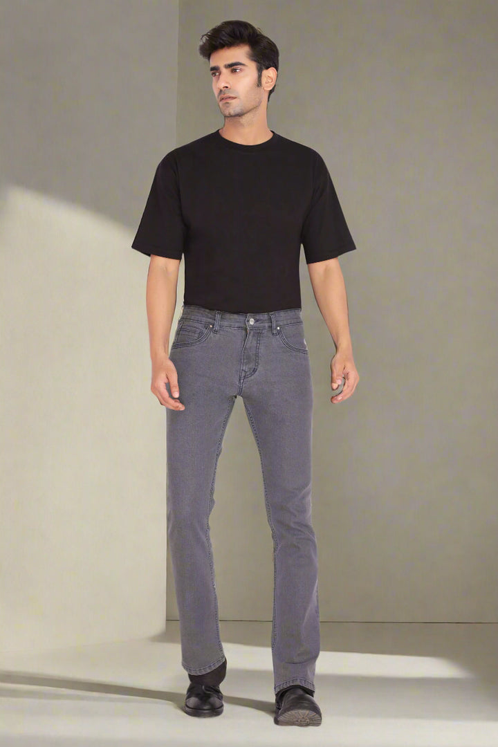 Custom made Charcoal Mens Bootcut Jeans Pants