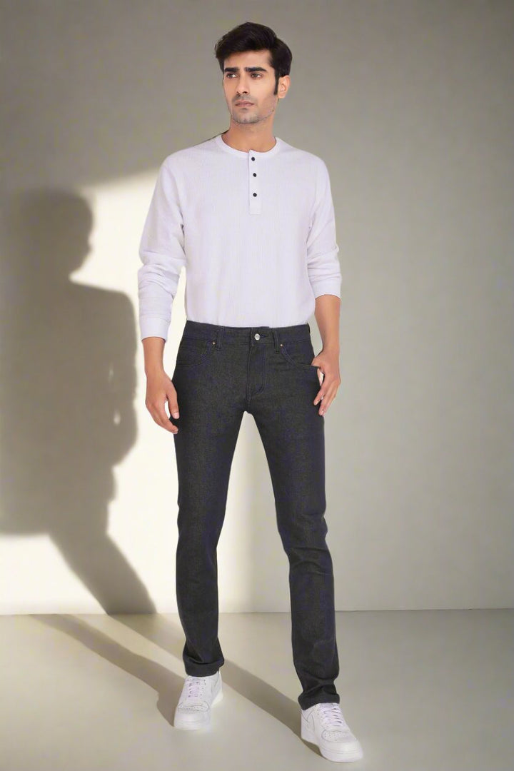 Custom made Graphite Straight Fit Jeans Pants for Men