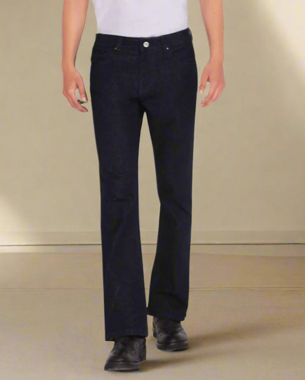 Custom made Raw Indigo Mens Bootcut Jeans Pants