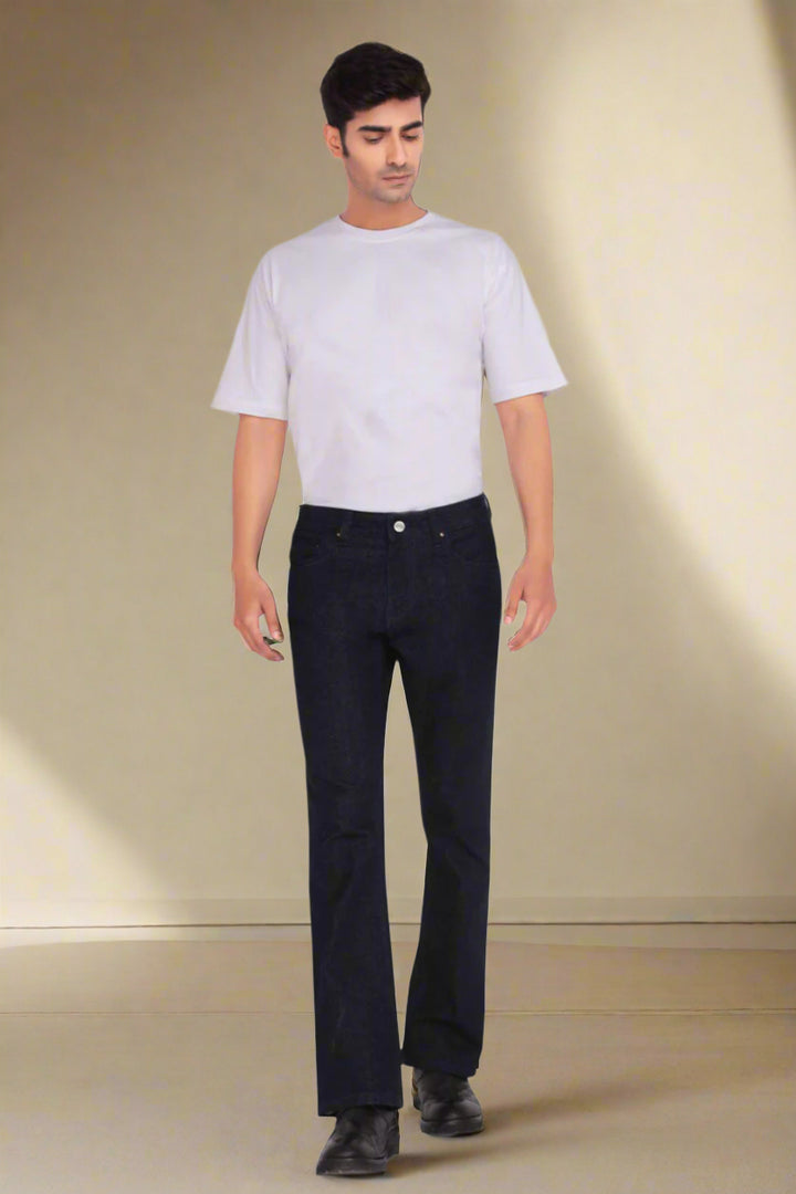 Custom made Raw Indigo Mens Bootcut Jeans Pants