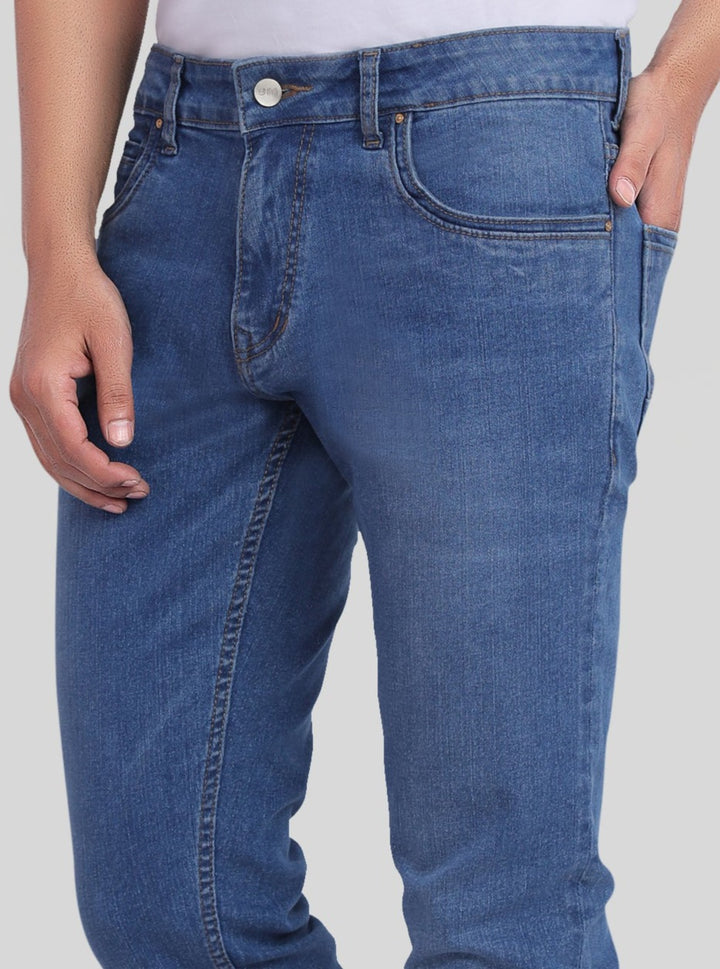 Custom Made Mid Blue Men’s Skinny Fit Jeans Pants