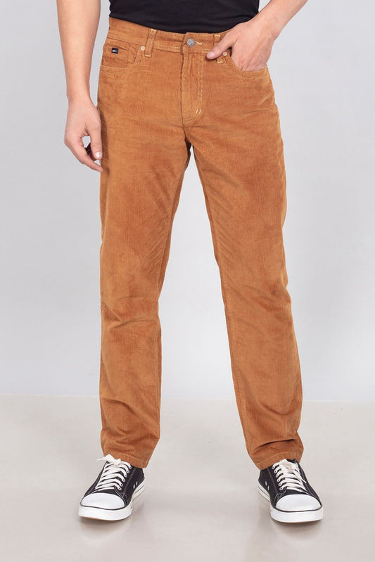 Custom made Almond Men's Straight Fit Corduroy