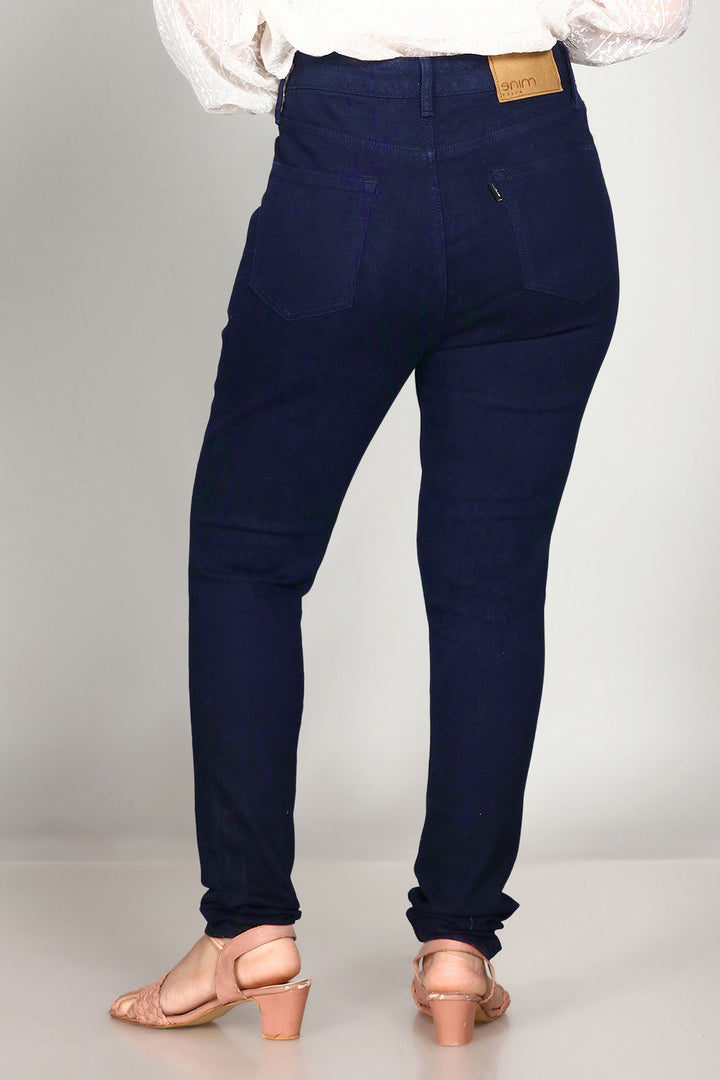 Custom Made Deep space blue  Women's Skinny Fit Jeans