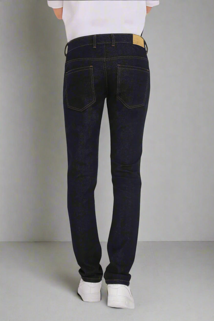 Custom made Raw Indigo Straight Fit Jeans Pants for Men